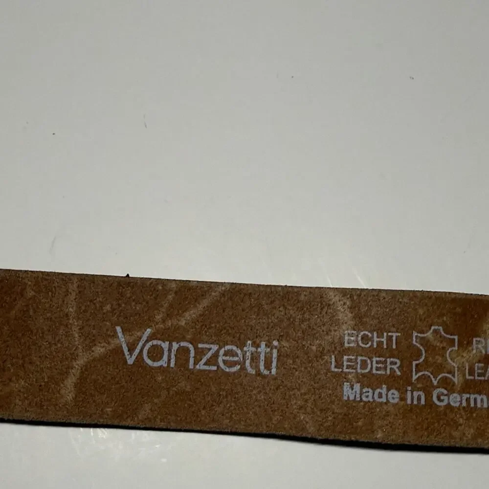 Vanzetti Reptile Patterned Leather Belt Gold Buckle